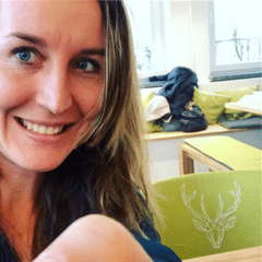 Jules erstes Selfie im Mental Health Café